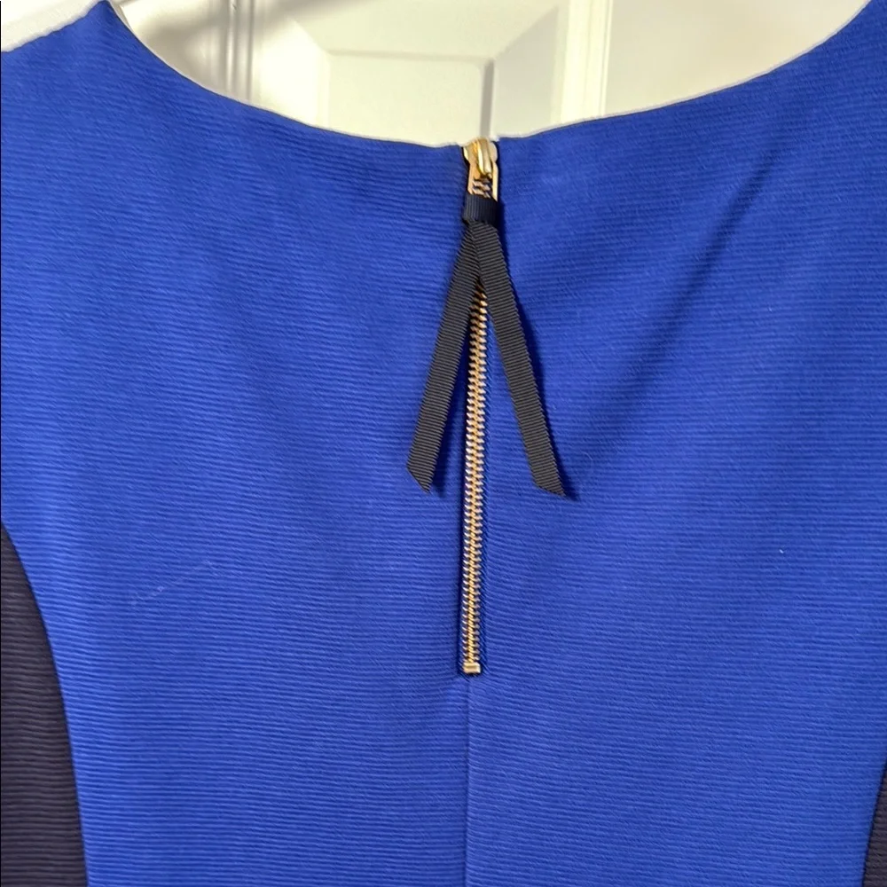 Boden 14L Colorblock Sleeveless Dress - White, Navy, and Blue - Picture 3 of 5